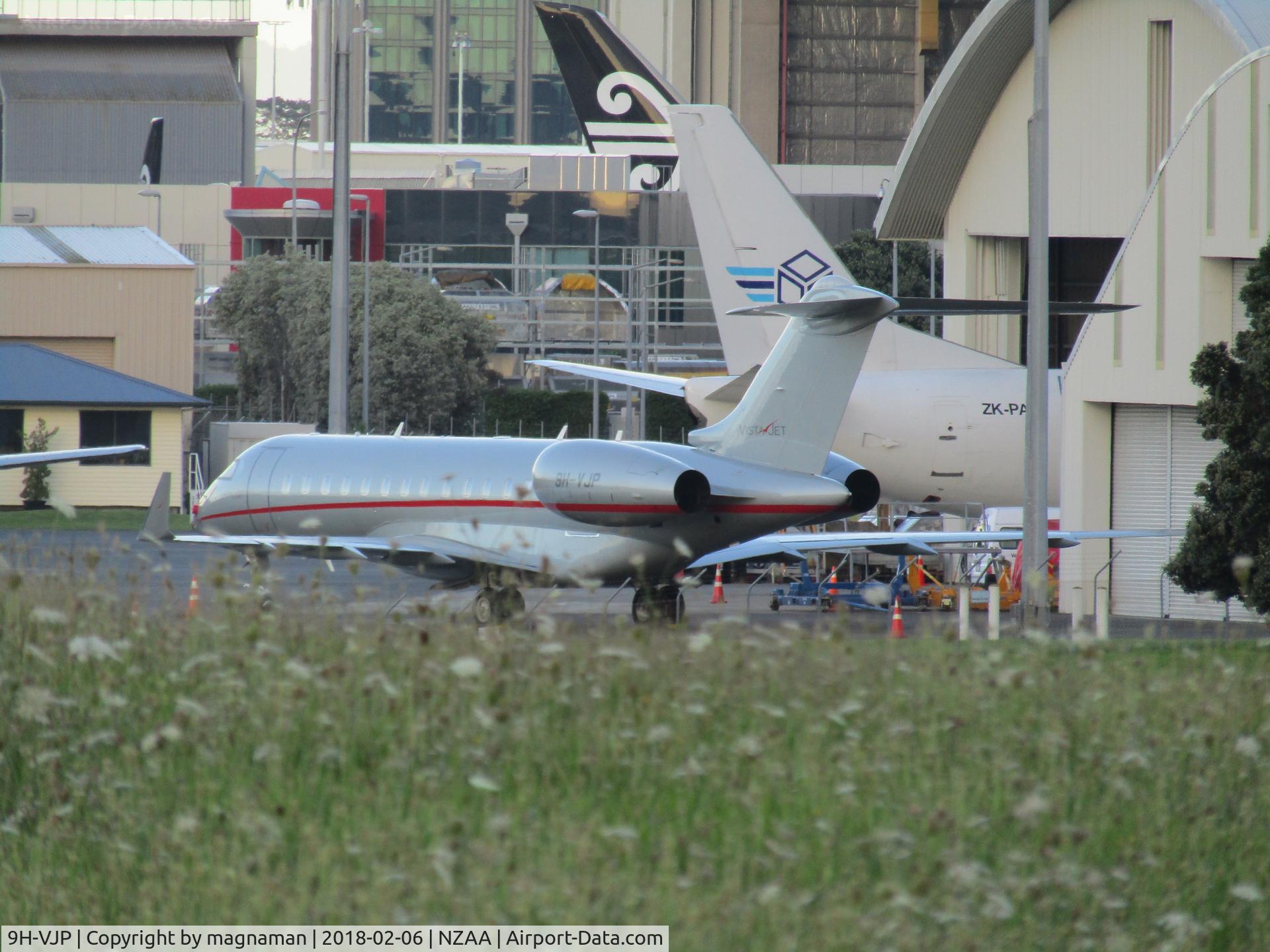 9H-VJP, 2014 Bombardier BD-700-1A10 Global 6000 C/N 9677, long shot from viewing area