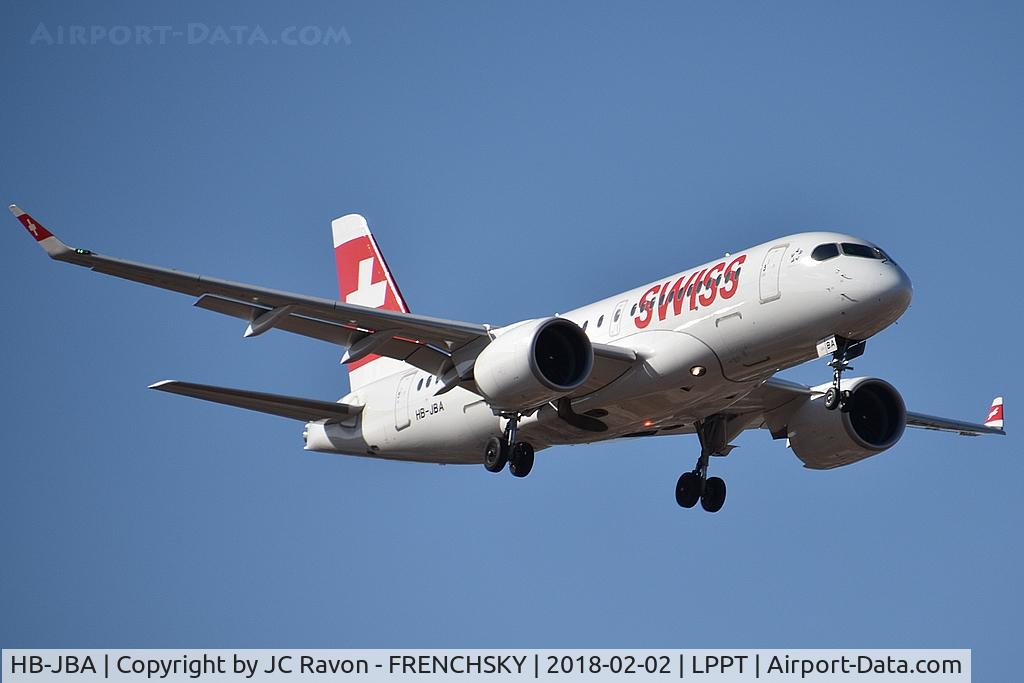 HB-JBA, 2016 Bombardier CSeries CS100 (BD-500-1A10) C/N 50010, 