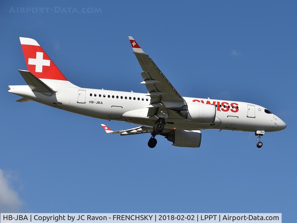 HB-JBA, 2016 Bombardier CSeries CS100 (BD-500-1A10) C/N 50010, 