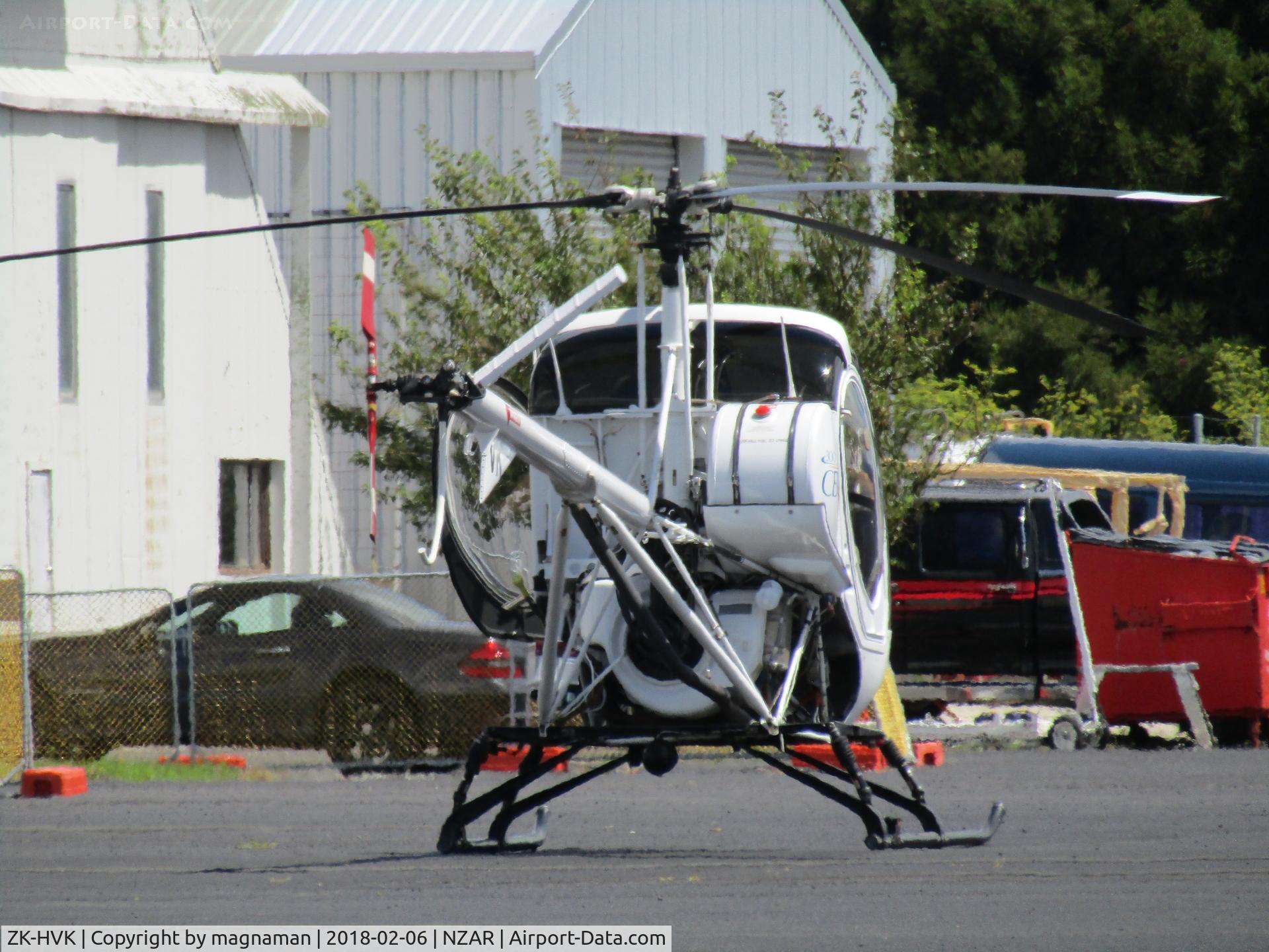 ZK-HVK, Schweizer 269C-1 C/N 0177, on eastern apron