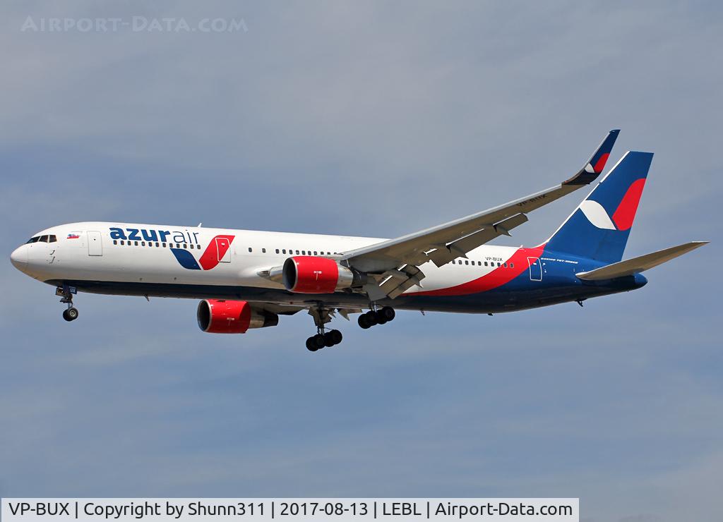 VP-BUX, 1991 Boeing 767-3Y0/ER C/N 24947, Landing rwy 25R