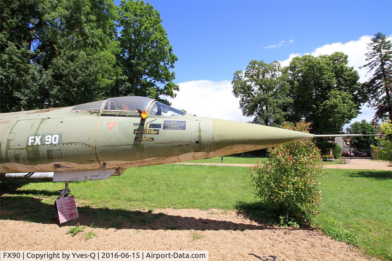 FX90, Lockheed F-104G Starfighter C/N 683-9154, Lockheed F-104G Starfighter, Savigny-Les Beaune Museum