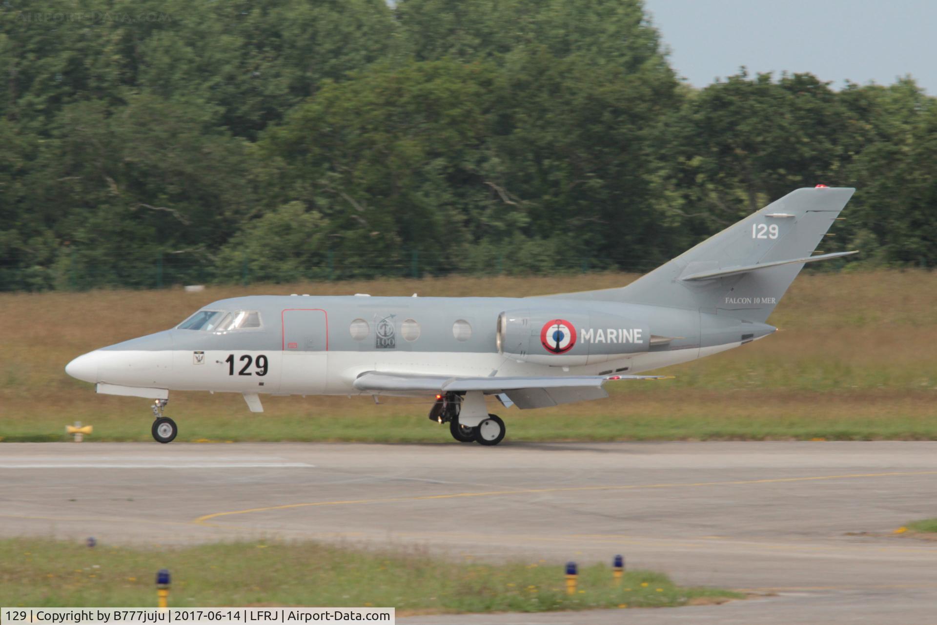 129, 1978 Dassault Falcon 10MER C/N 129, during Tiger Meet 2017
