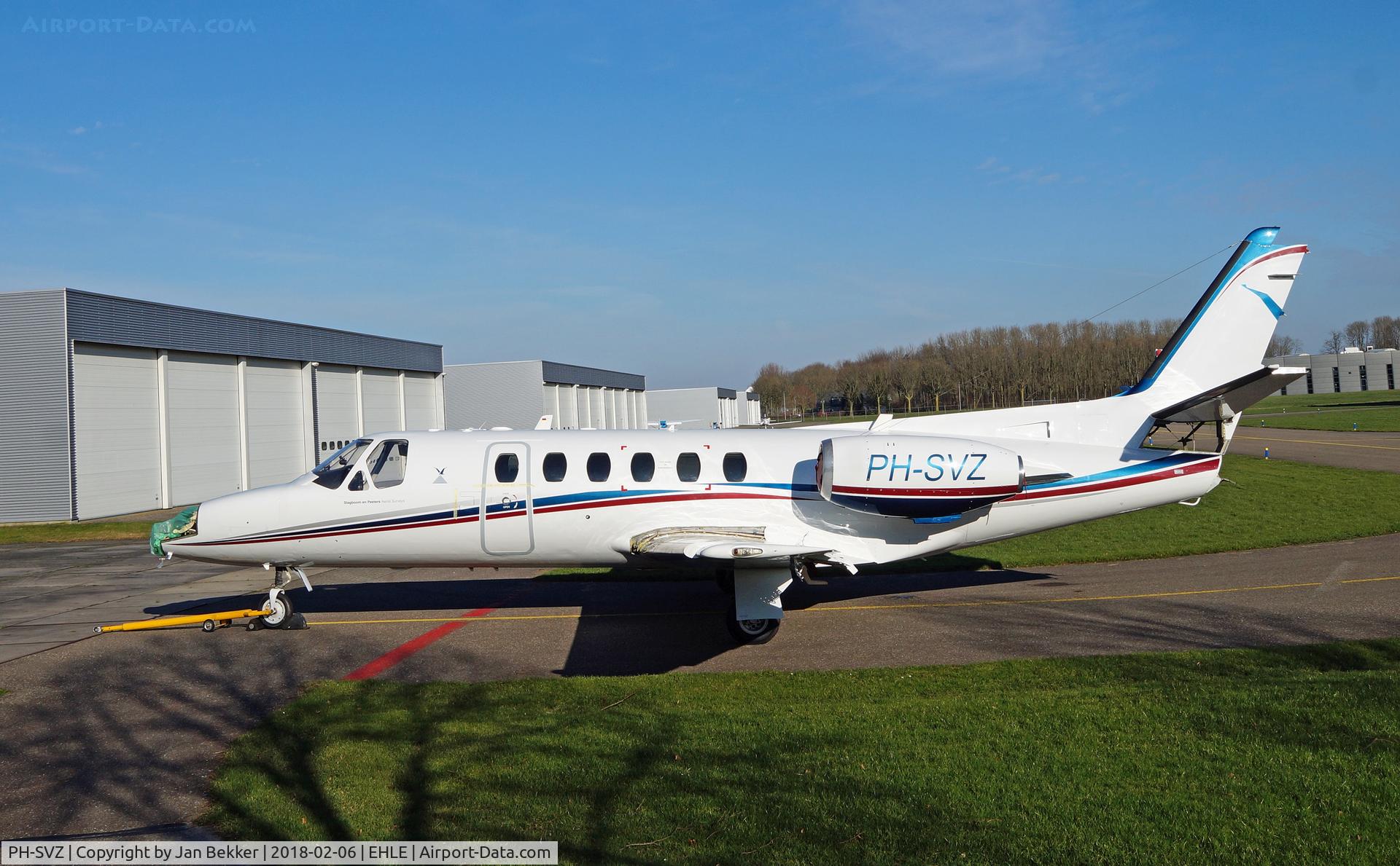 PH-SVZ, Cessna 550 Citation 2 C/N 550-0378, Lelystad Airport. Big maintenance?