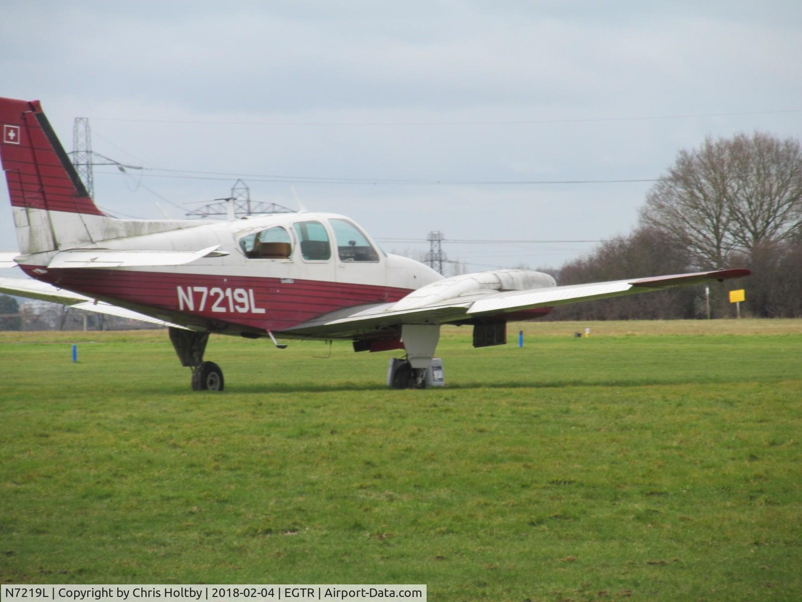 N7219L, 1964 Beech 95-B55 Baron C/N TC-717, Parked in amongst the wrecks at Elstree, uncovered and showing signs of deterioration