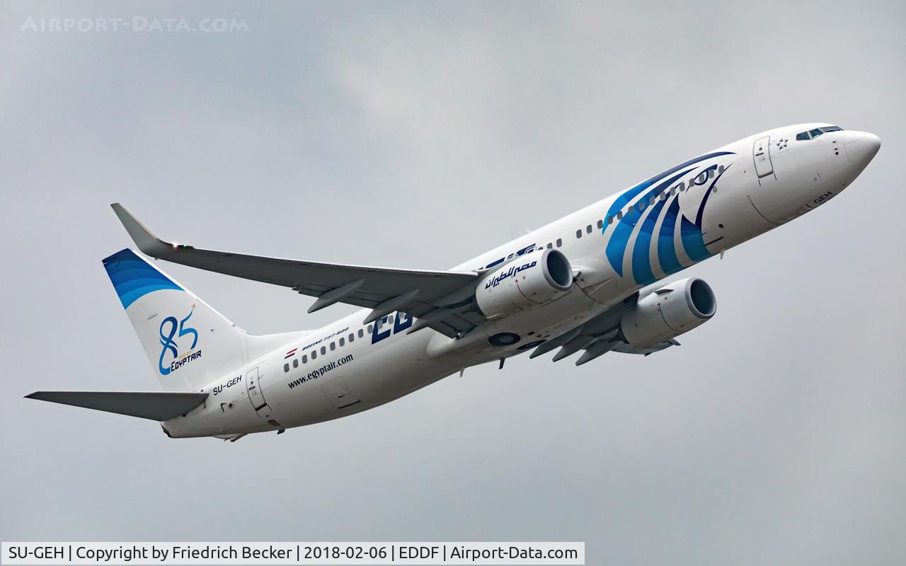 SU-GEH, 2017 Boeing 737-866 C/N 63800, departure via RW07C