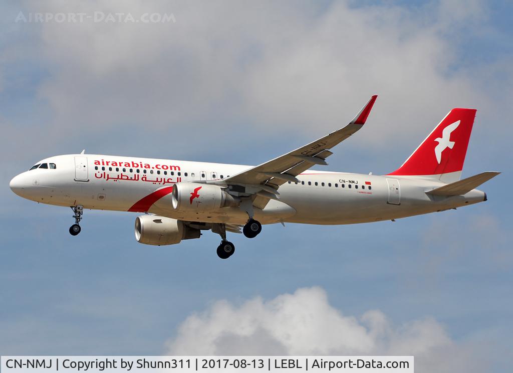 CN-NMJ, 2015 Airbus A320-214 C/N 6896, Landing rwy 25R