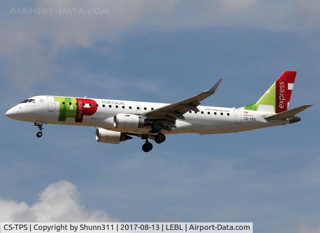 CS-TPS, 2011 Embraer 190LR (ERJ-190-100LR) C/N 19000493, Landing rwy 25R