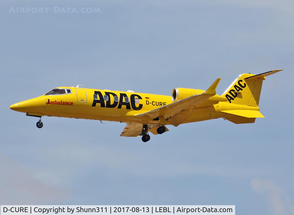 D-CURE, 2009 Learjet 60XR C/N 60-379, Landing rwy 25R