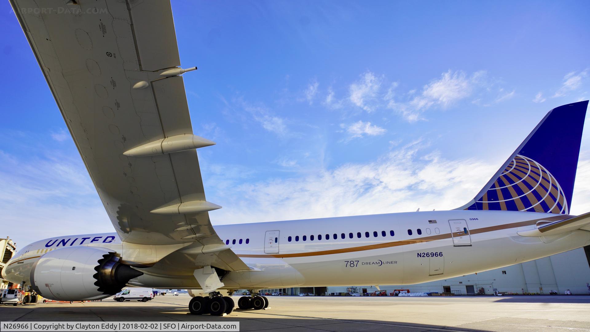 N26966, 2016 Boeing 787-9 Dreamliner C/N 60143, UAL 2018.