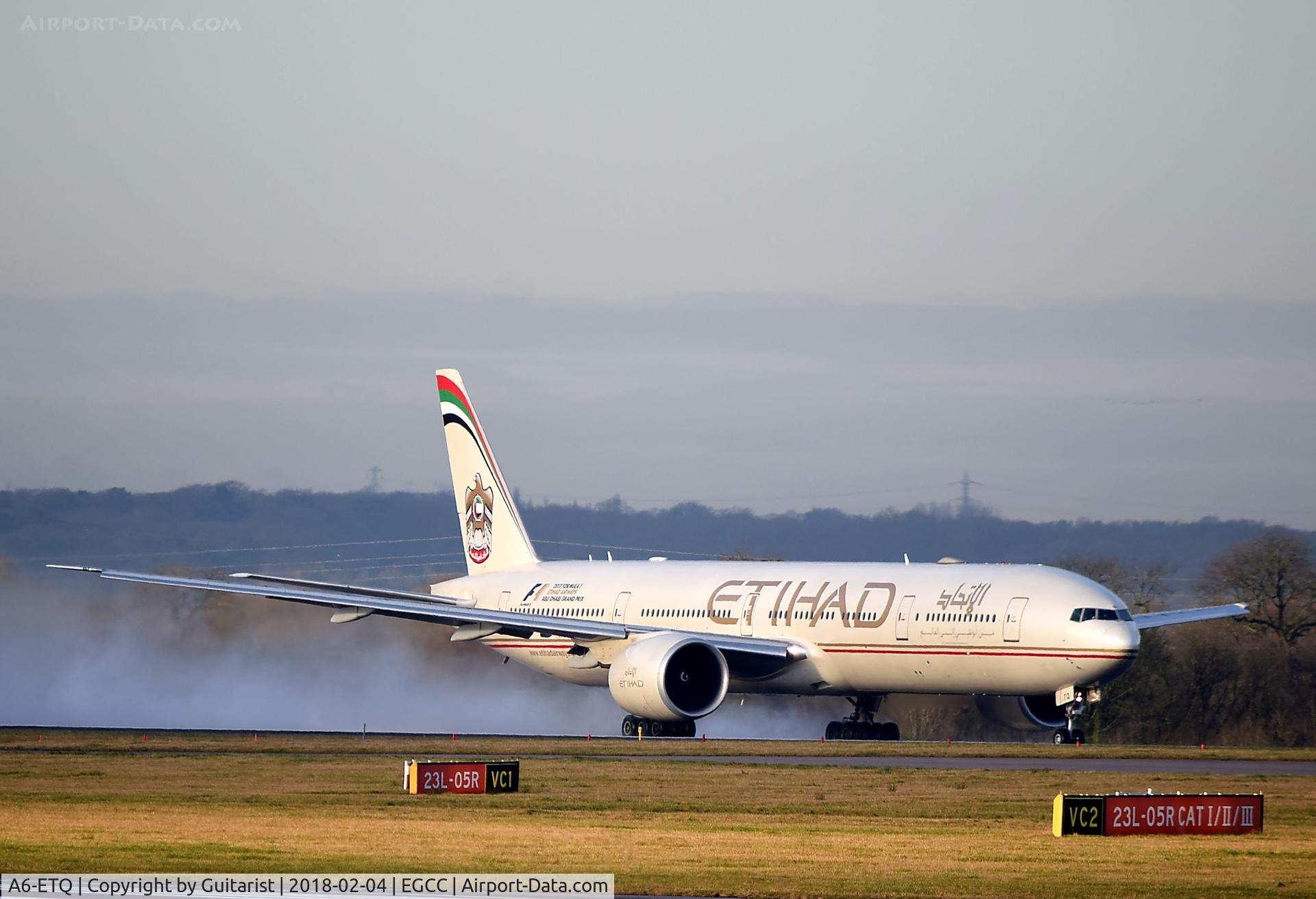 A6-ETQ, 2013 Boeing 777-3FX/ER C/N 41700, At Manchester