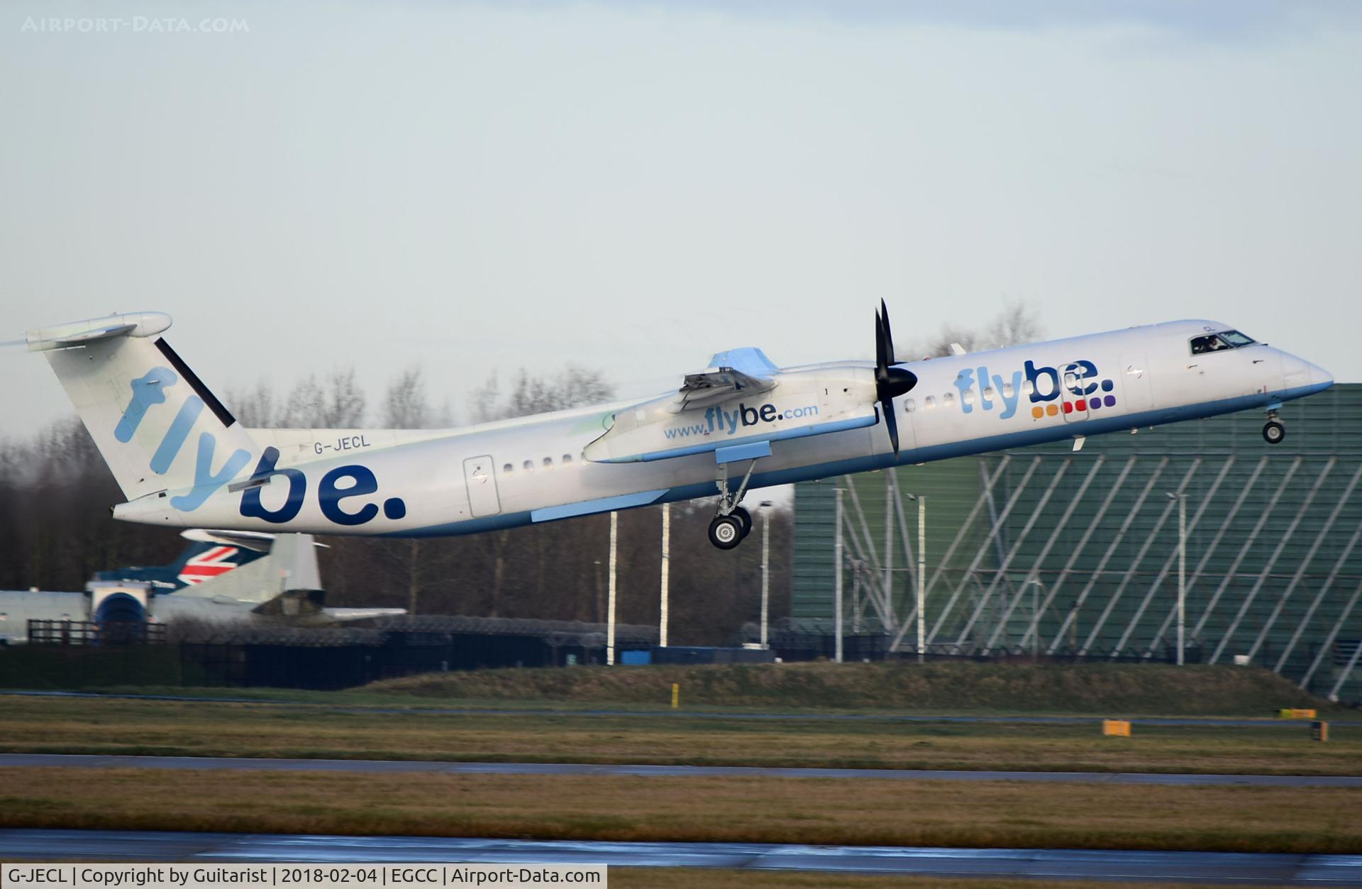G-JECL, 2005 De Havilland Canada DHC-8-402Q Dash 8 C/N 4114, At Manchester