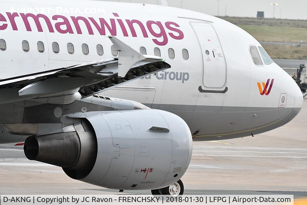 D-AKNG, 1997 Airbus A319-112 C/N 654, GERMANWINGS DEPARTURET AT CDG TERMINAL 1