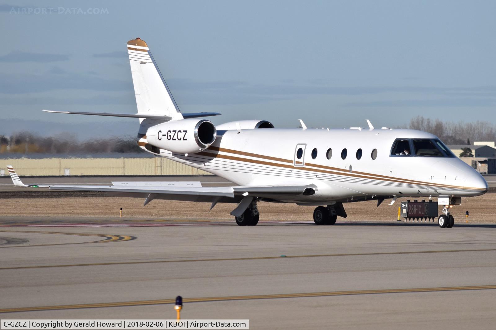C-GZCZ, 2008 Israel Aerospace Industries Gulfstream G150 C/N 273, Taxiing off Golf onto Alpha.