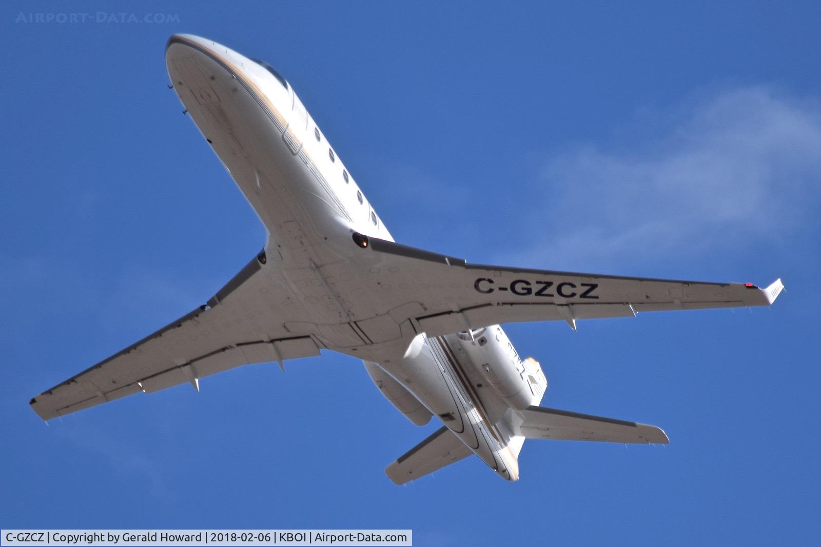 C-GZCZ, 2008 Israel Aerospace Industries Gulfstream G150 C/N 273, Departing RWY 28L.