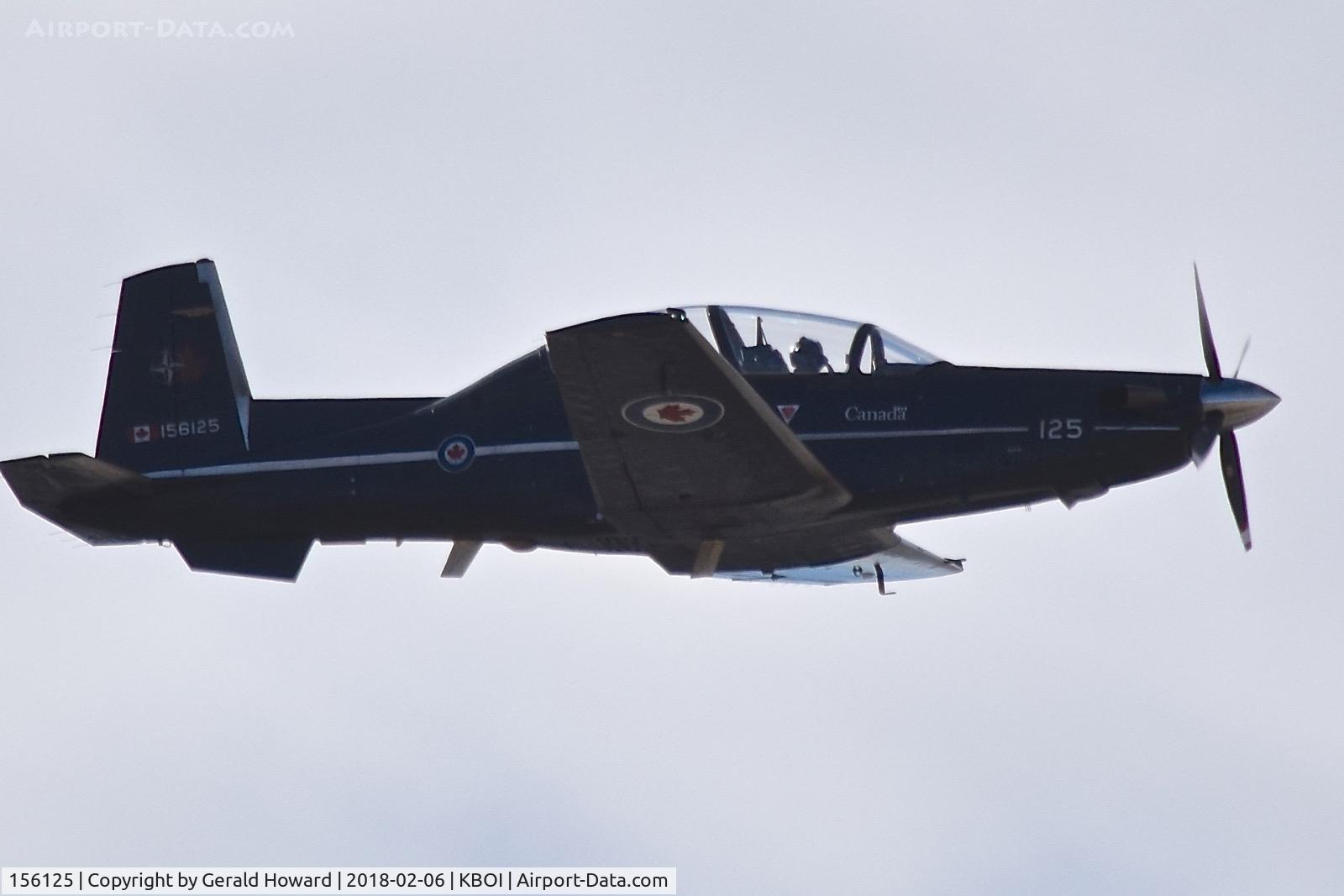 156125, Raytheon CT-156 Harvard II C/N PF-25, Departing BOI.  No.2 CFFTS, 15 Wing, Moose Jaw, Saskatchewan, Canada.