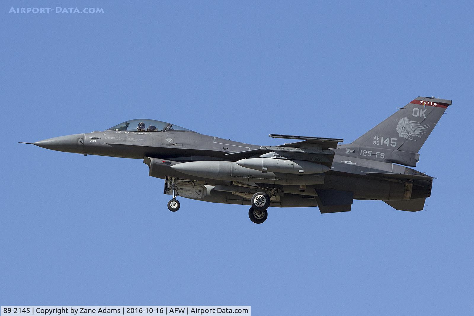 89-2145, 1989 Lockheed Martin F-16C Fighting Falcon C/N 1C-298, At the 2016 Alliance Airshow