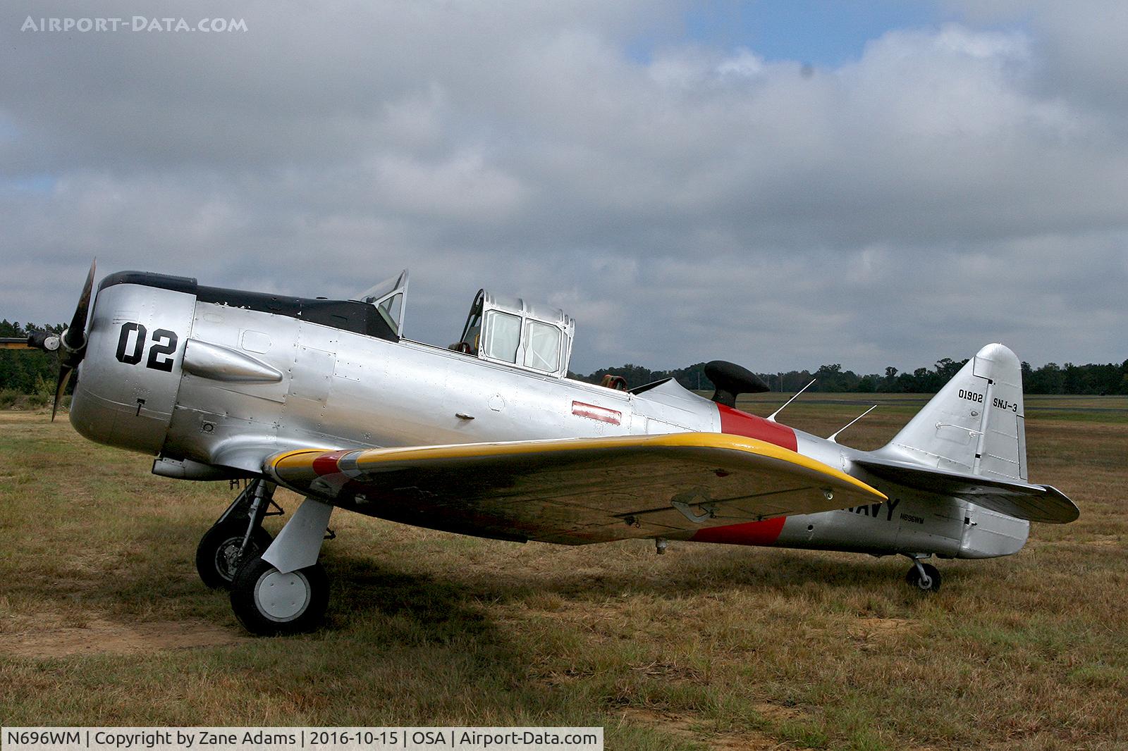 N696WM, 1942 North American SNJ-3 Texan C/N 78-7045, At the Mid America Flight Museum - Mount Pleasant, TX