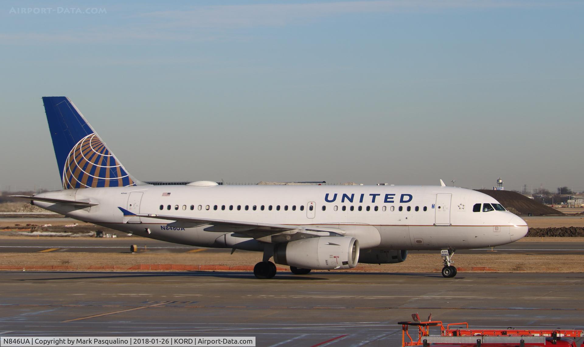 N846UA, 2001 Airbus A319-131 C/N 1600, Airbus A319