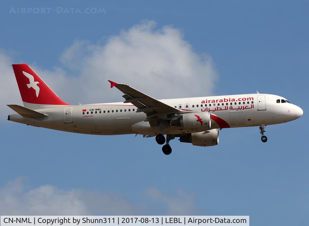 CN-NML, 2011 Airbus A320-214 C/N 4848, Landing rwy 25R