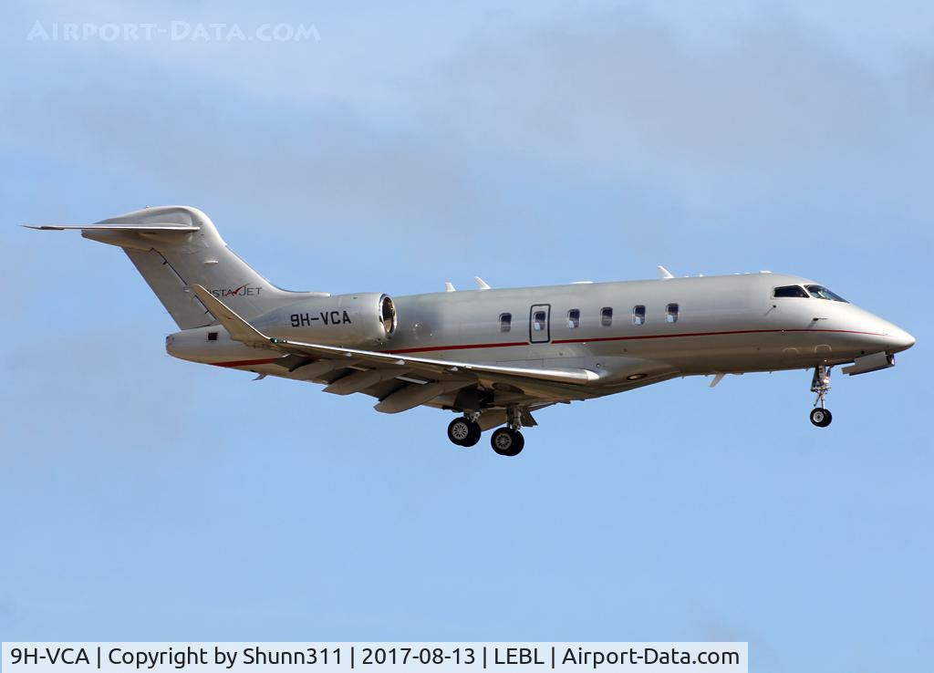9H-VCA, 2014 Bombardier Challenger 350 (BD-100-1A10) C/N 20513, Landing rwy 25R
