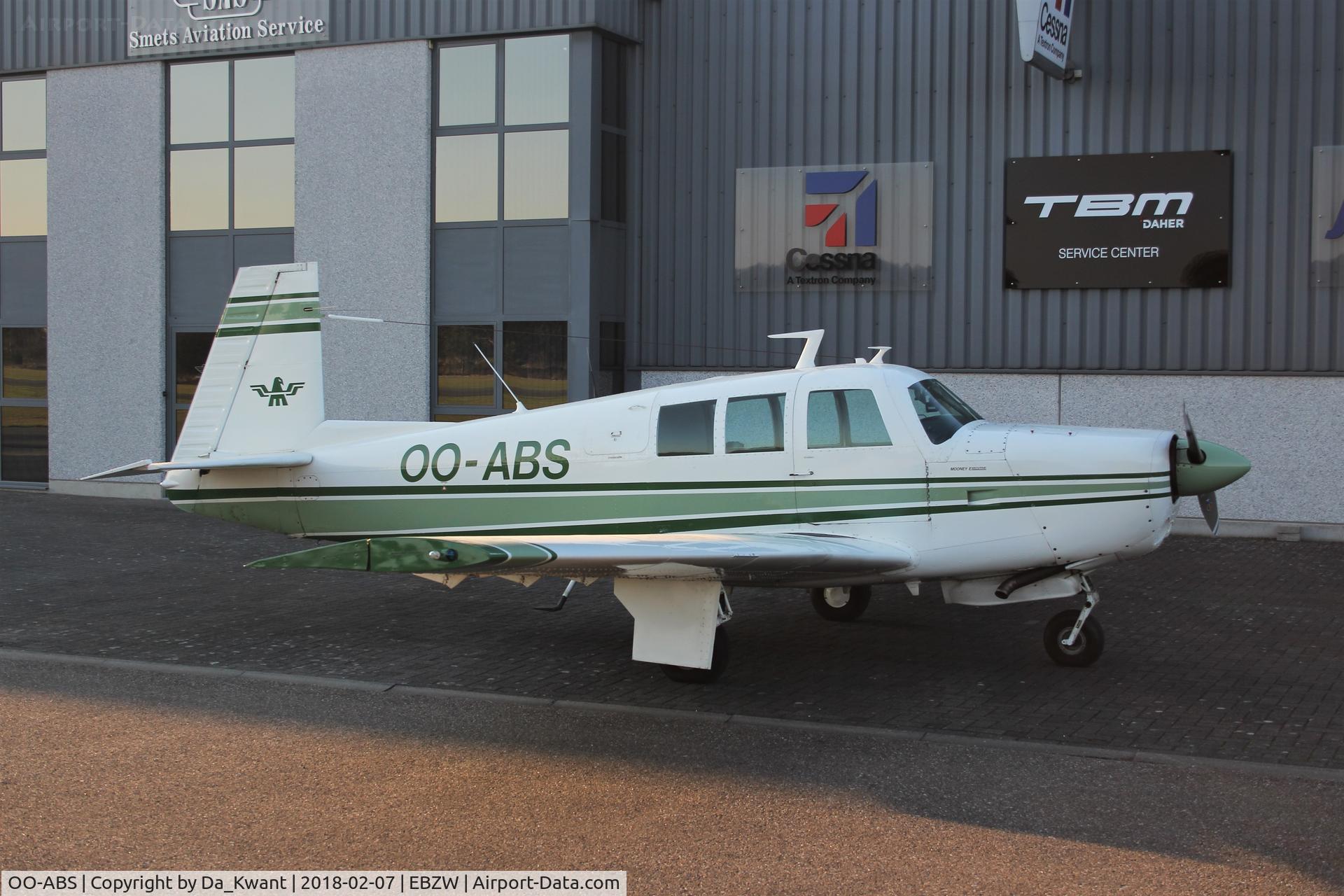 OO-ABS, 1975 Mooney M20F Executive C/N 22-1219, Based EBZW