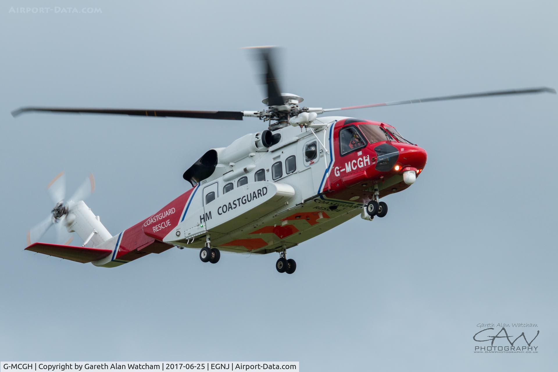 G-MCGH, 2014 Sikorsky S-92A C/N 920234, G-MCGH Returning to Humberside Airport