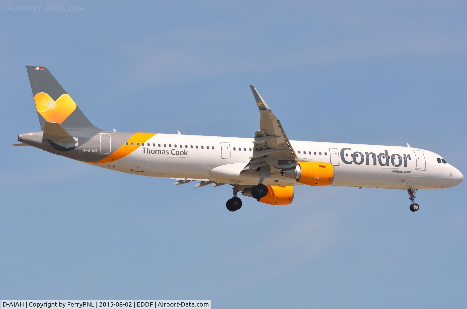 D-AIAH, 2015 Airbus A321-211 C/N 6615, Condor A321 landing
