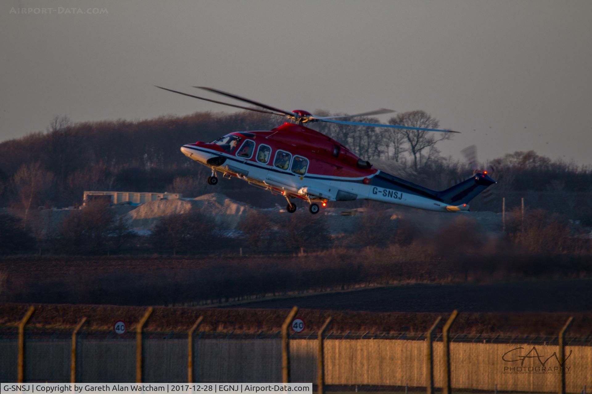 G-SNSJ, 2012 AgustaWestland AW-139 C/N 41268, AW139 Returning from the rigs to Humberside