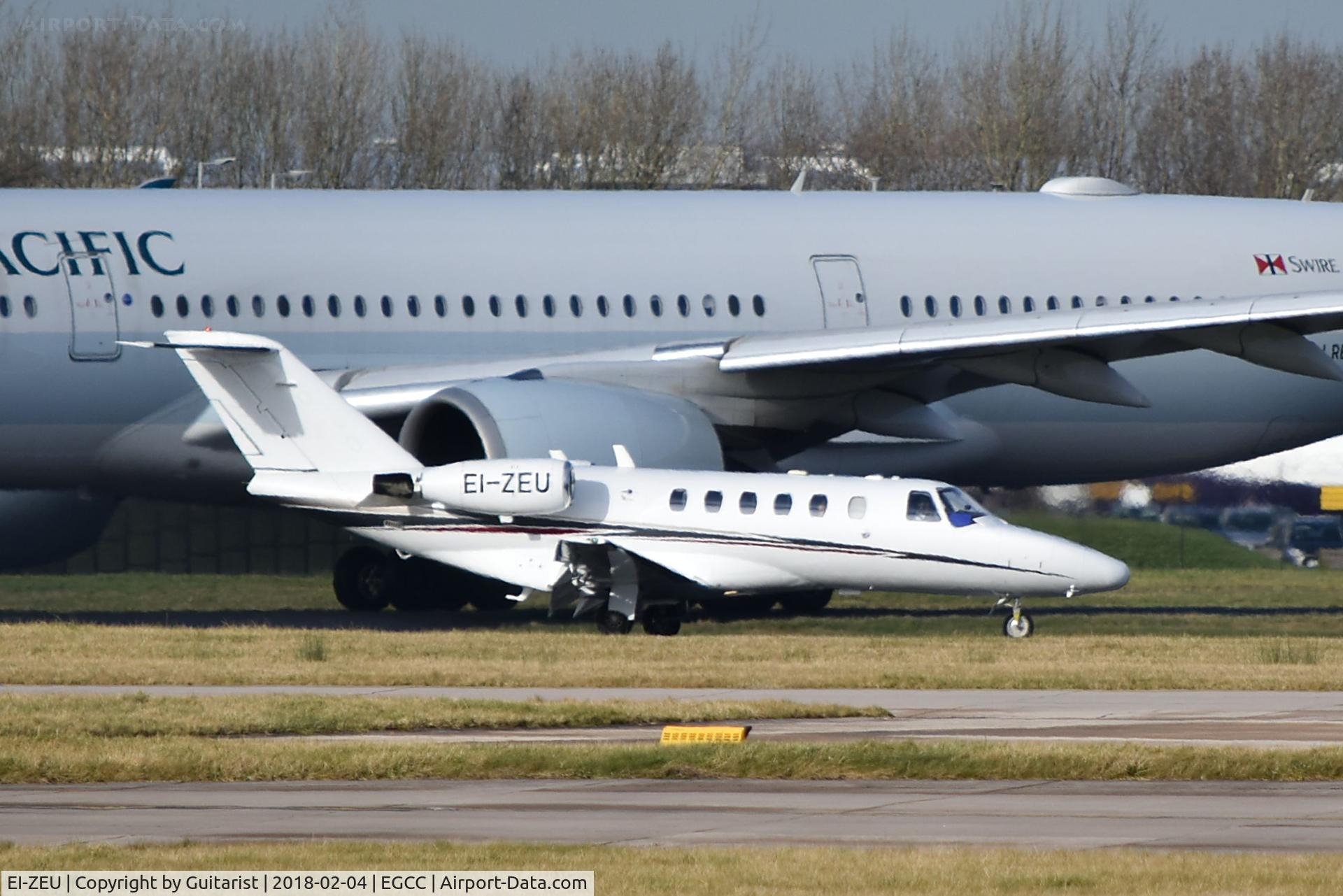 EI-ZEU, 2004 Cessna 525A CitationJet CJ2 C/N 525A-0202, At Manchester