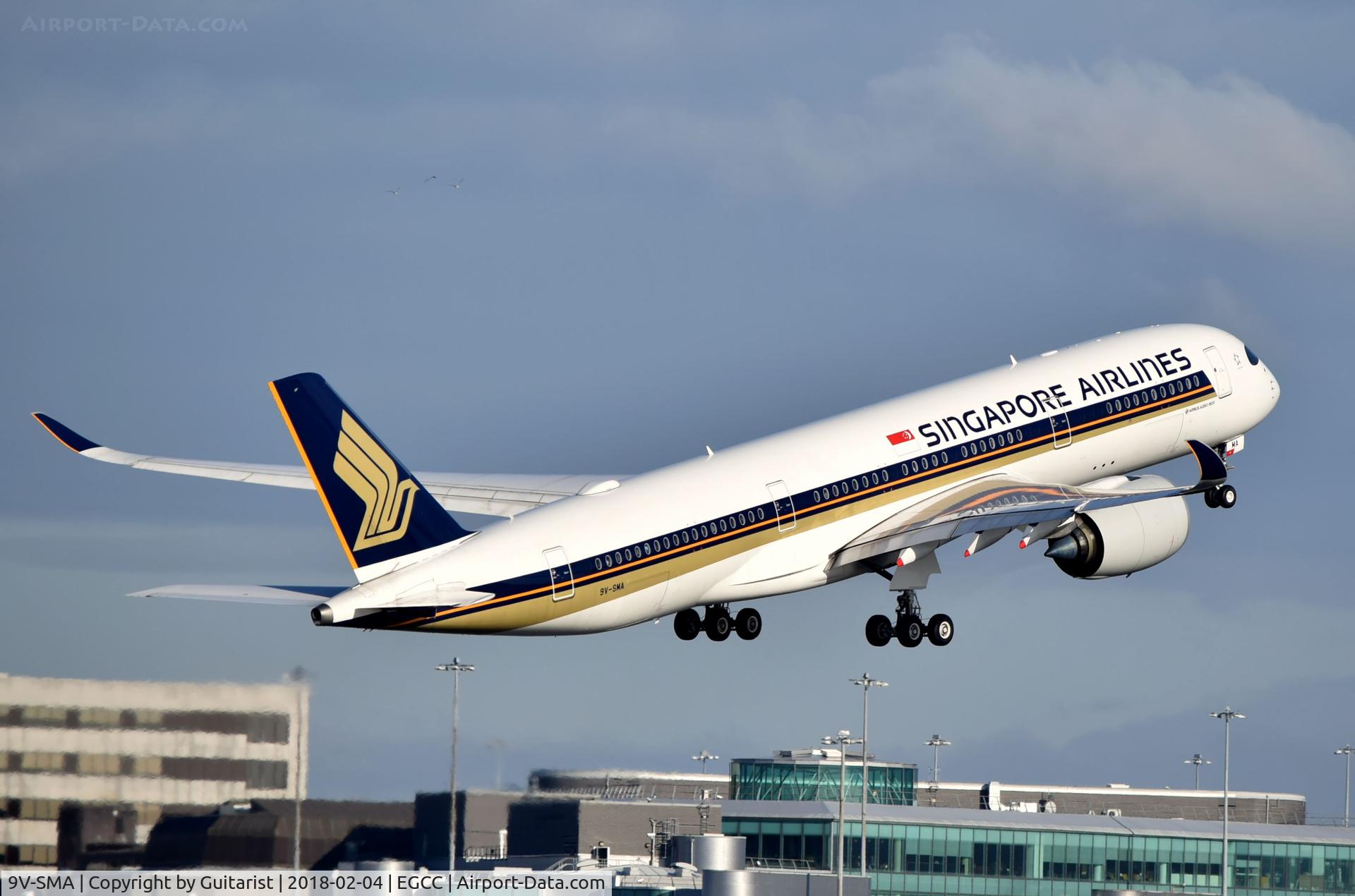 9V-SMA, 2016 Airbus A350-941 C/N 026, At Manchester