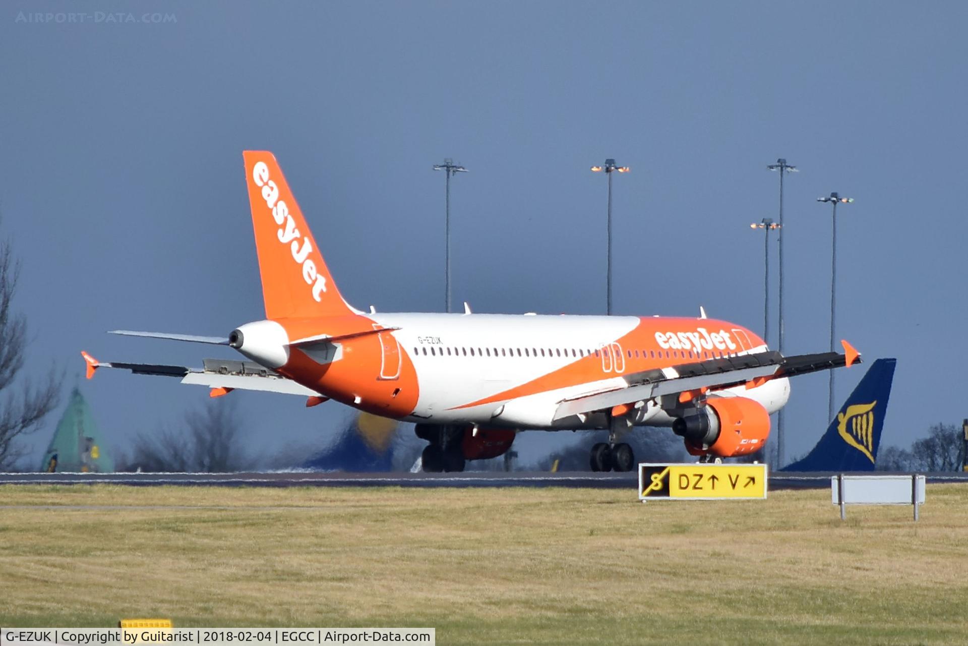 G-EZUK, 2011 Airbus A320-214 C/N 4749, At Manchester