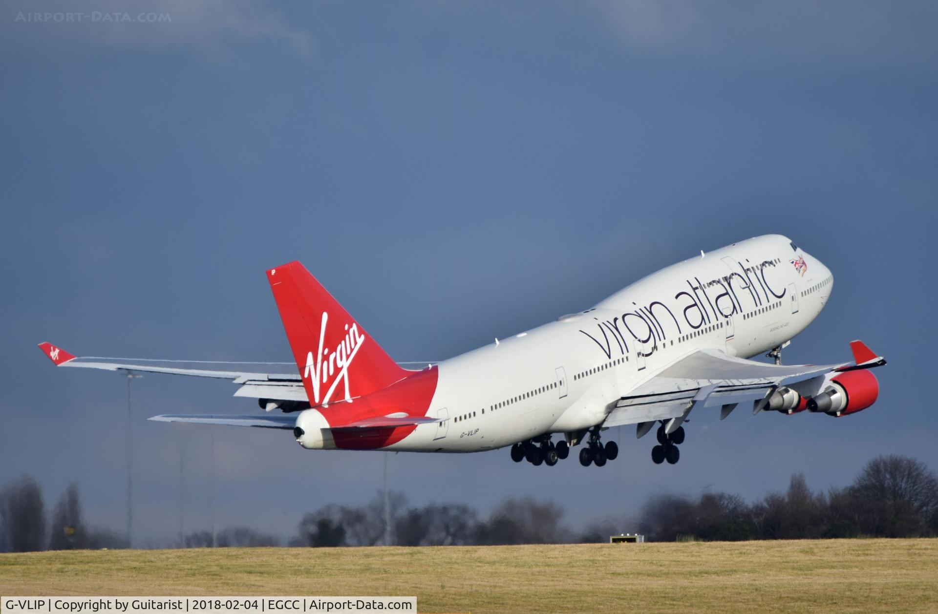 G-VLIP, 2001 Boeing 747-443 C/N 32338, At Manchester