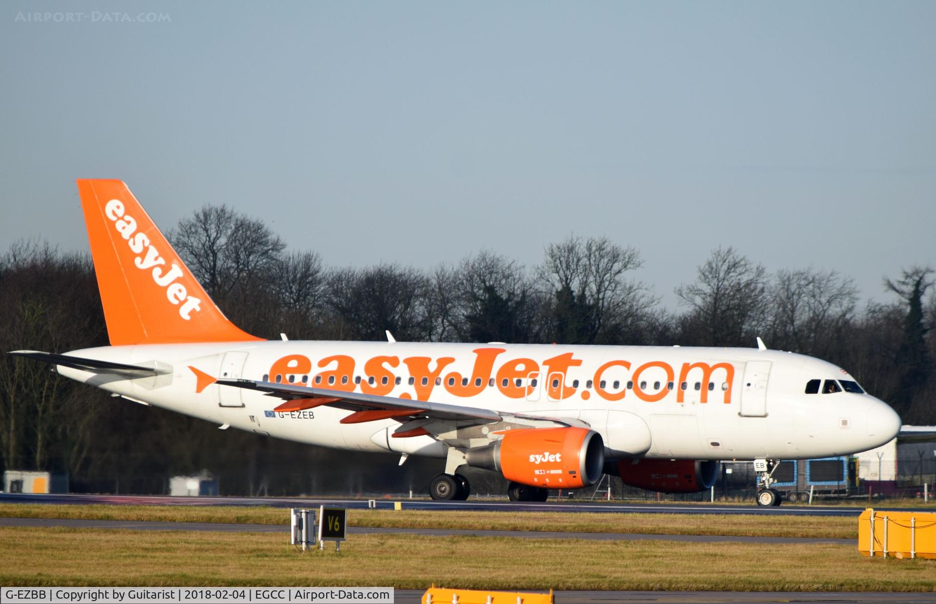 G-EZBB, 2006 Airbus A319-111 C/N 2854, At Manchester