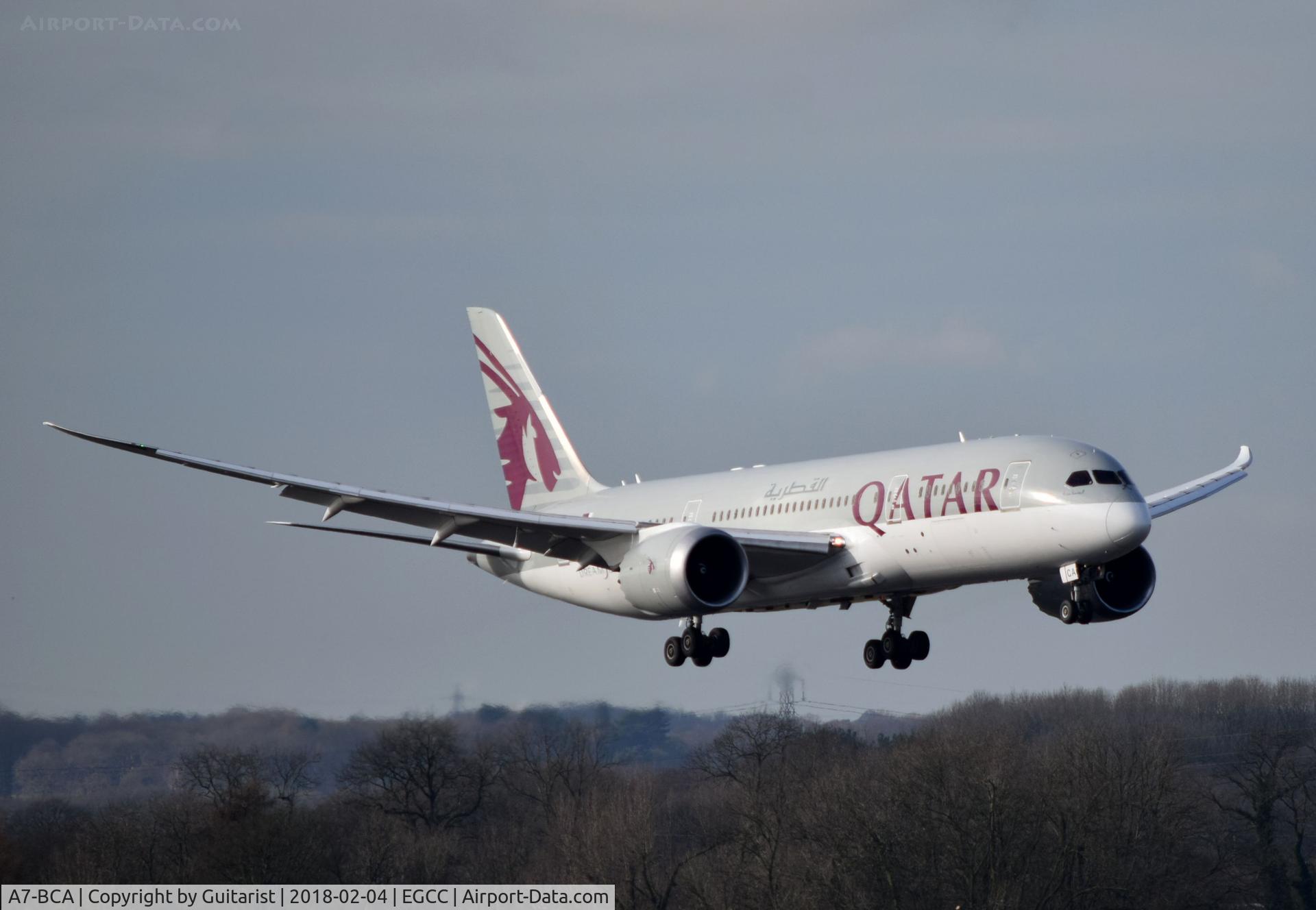A7-BCA, 2012 Boeing 787-8 Dreamliner C/N 38319, At Manchester