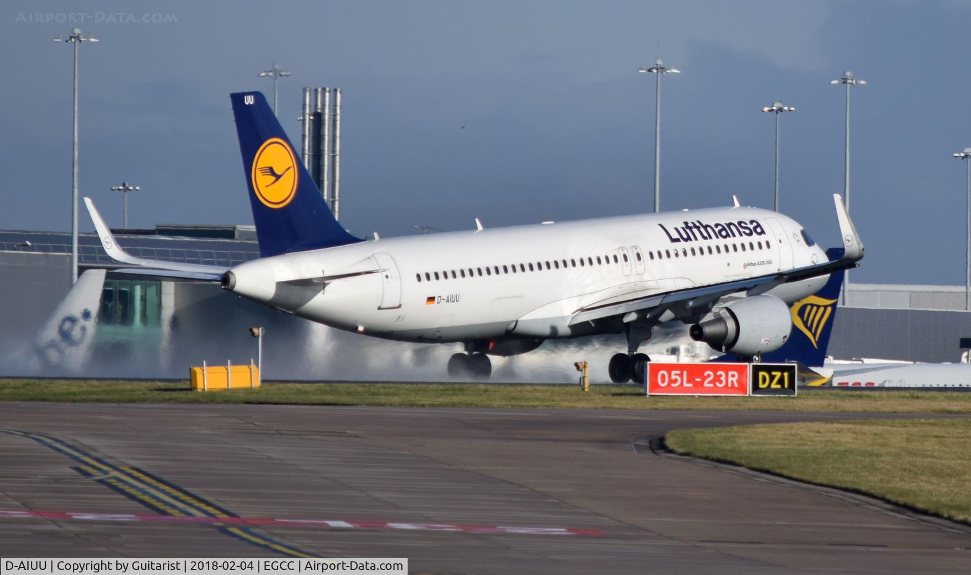 D-AIUU, 2016 Airbus A320-214 C/N 7158, At Manchester