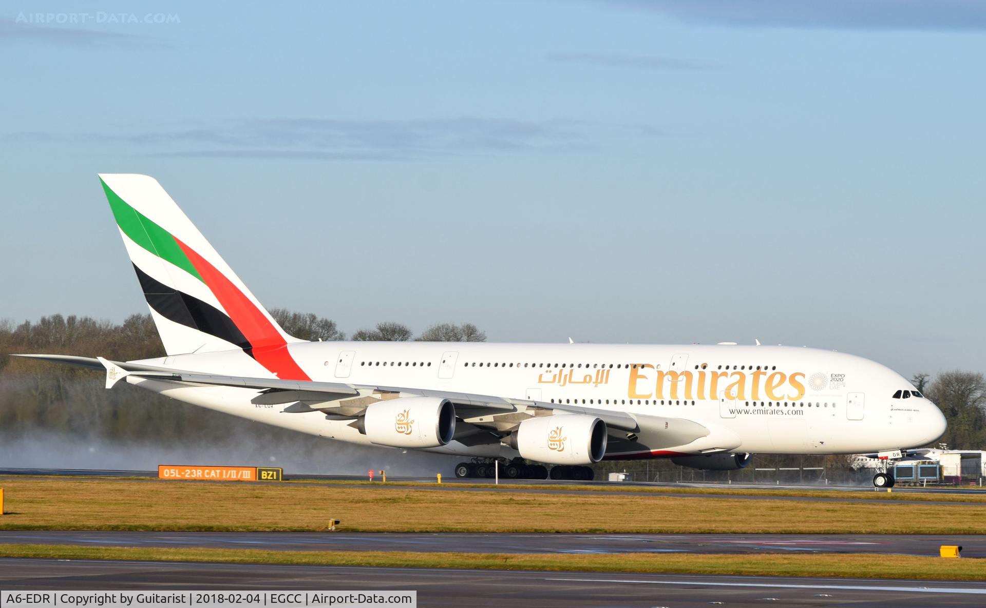 A6-EDR, 2011 Airbus A380-861 C/N 083, At Manchester