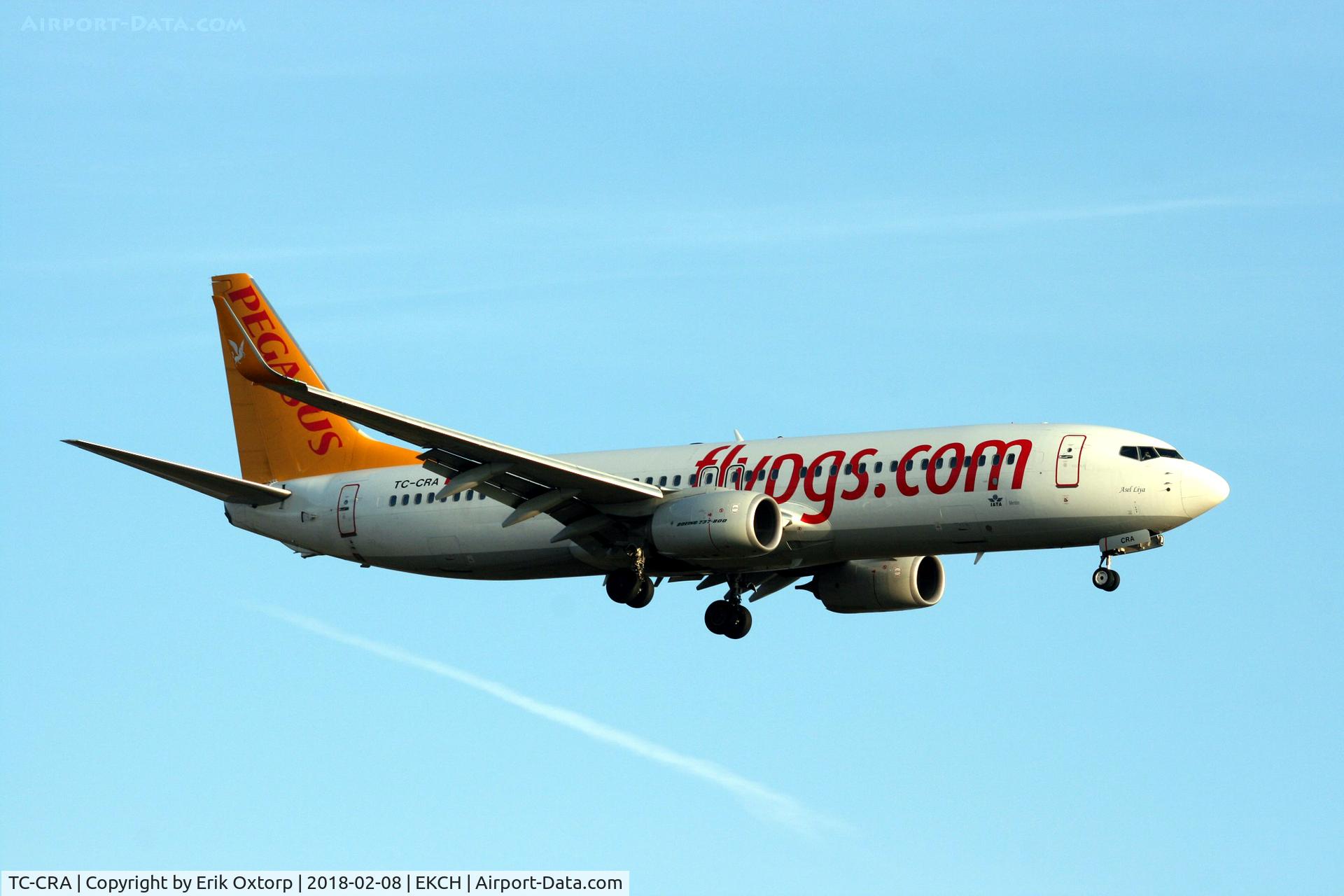 TC-CRA, 2015 Boeing 737-8H6 C/N 41769, TC-CRA landed rw 22L