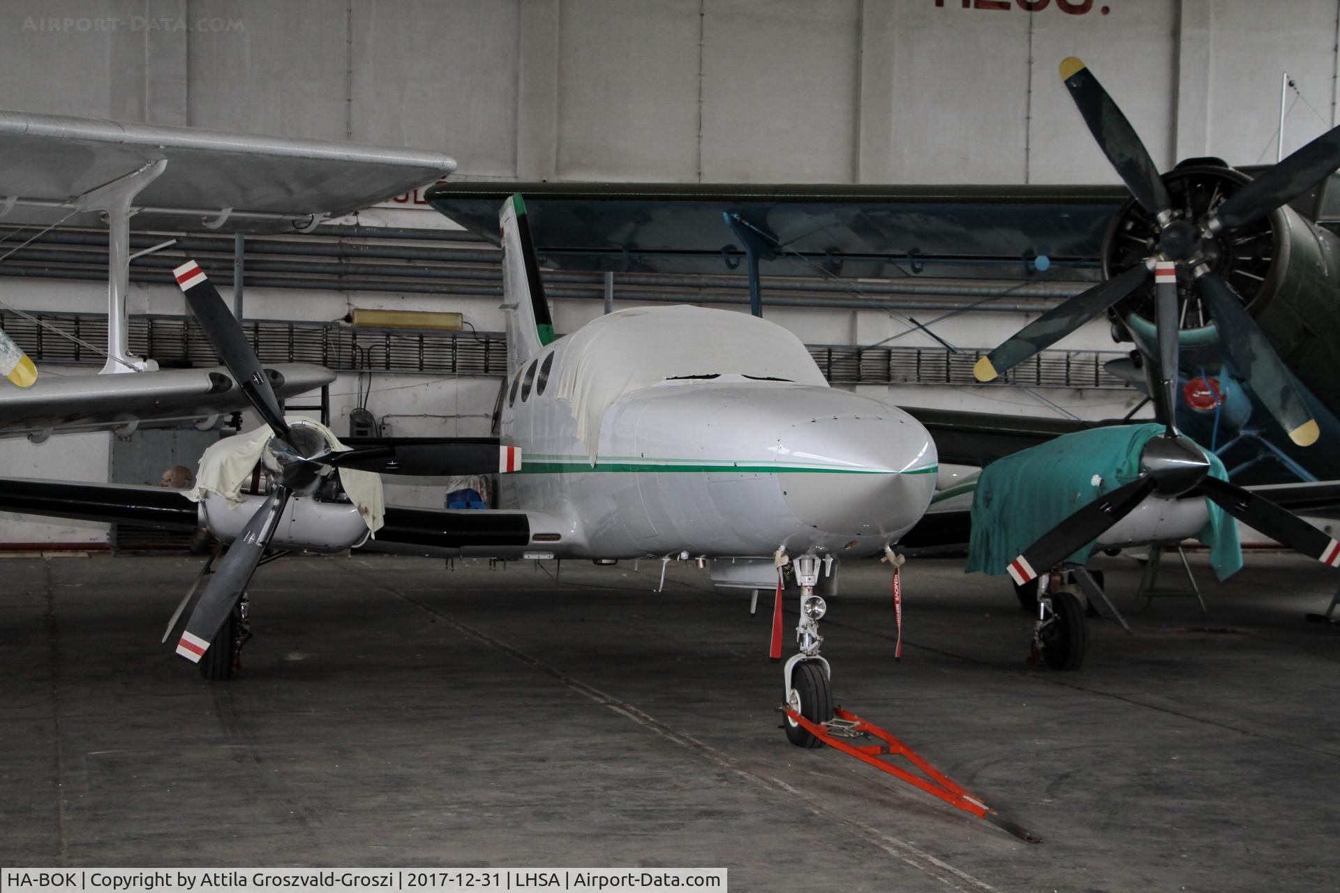 HA-BOK, 1978 Cessna 421C Golden Eagle C/N 421C0445, Szentkirályszabadja Airport, ex Military Air base, Hungary