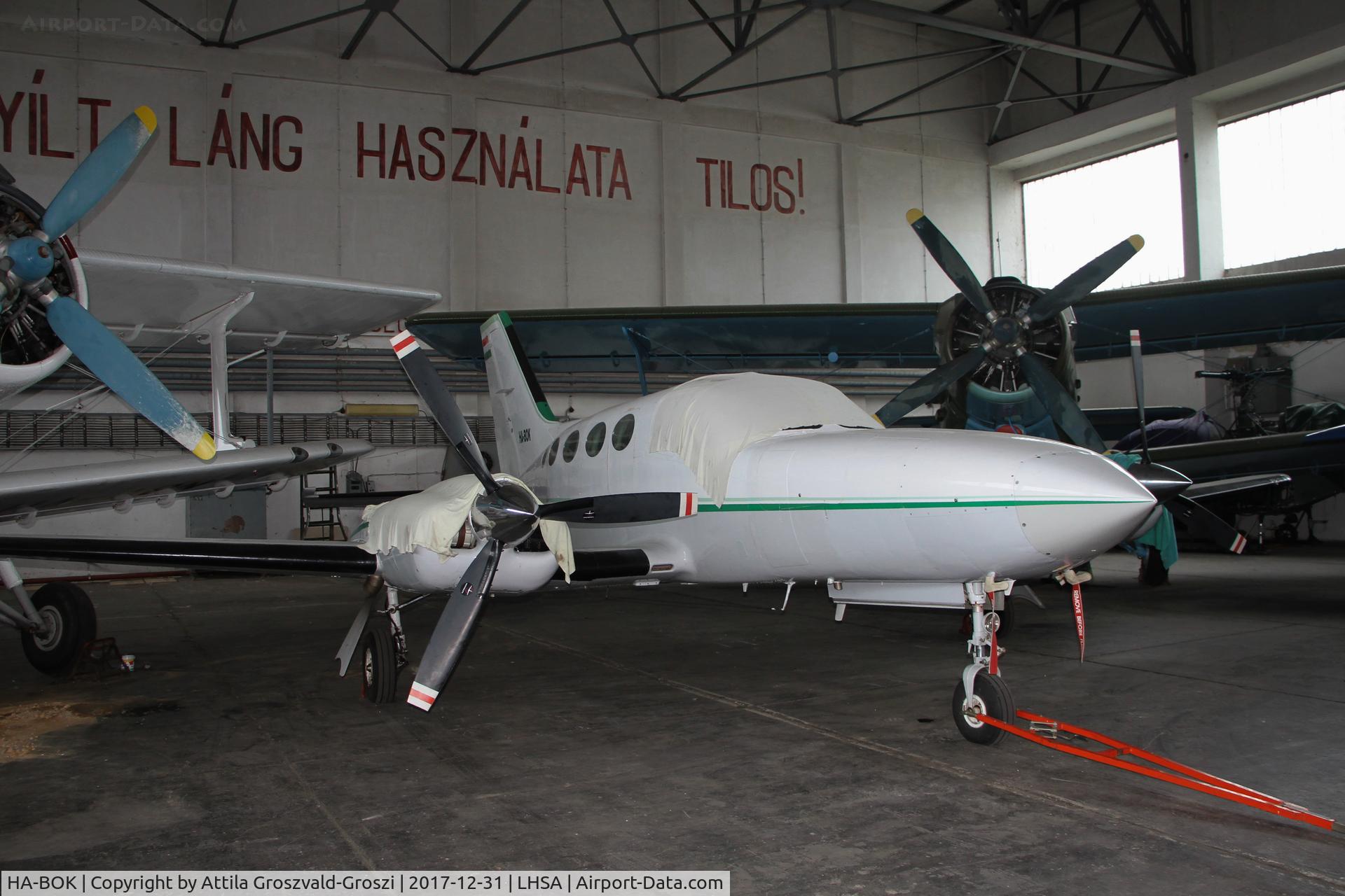 HA-BOK, 1978 Cessna 421C Golden Eagle C/N 421C0445, Szentkirályszabadja Airport, ex Military Air base, Hungary