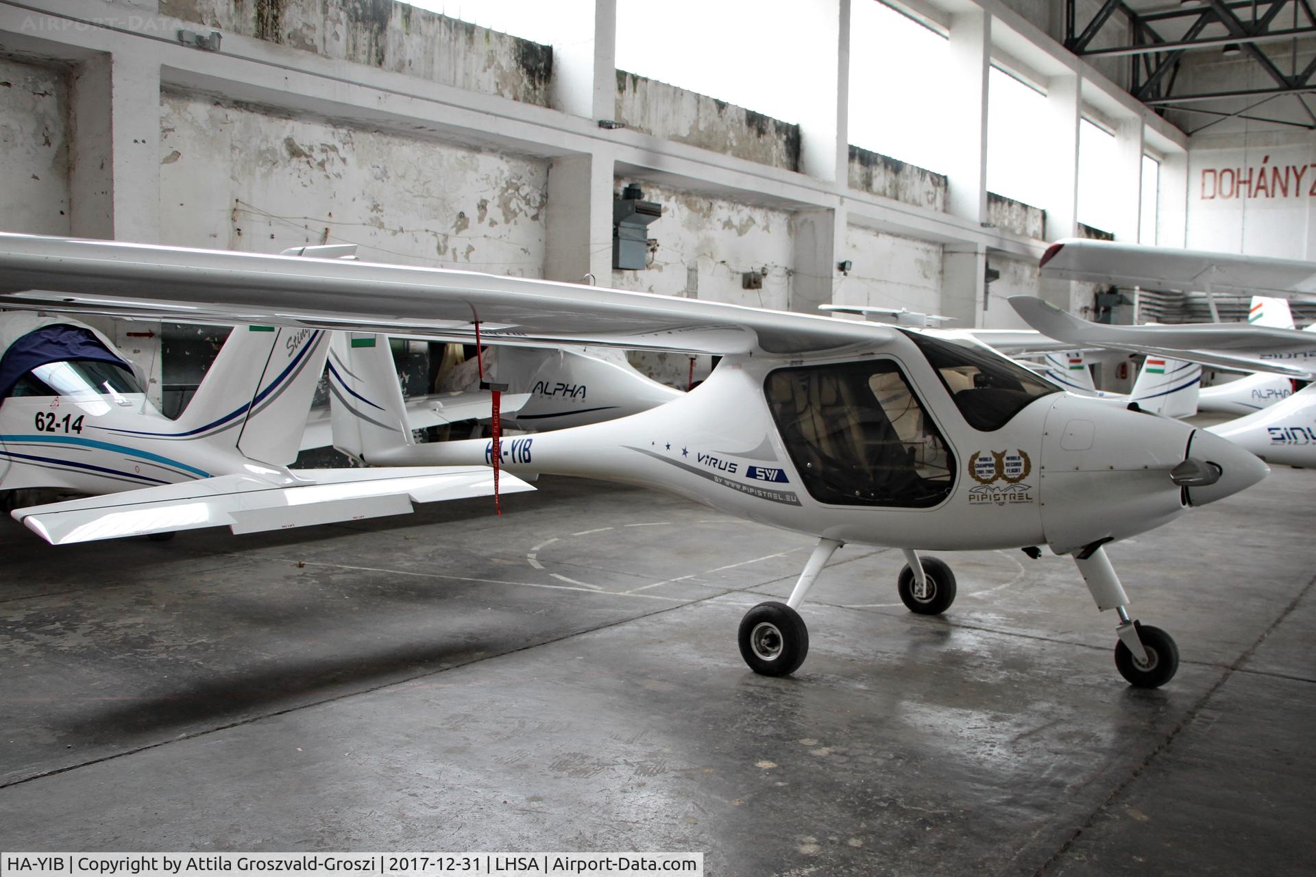 HA-YIB, 2016 Pipistrel Virus SW 100 C/N 749 SWN 100, Szentkirályszabadja Airport, ex Military Air base, Hungary