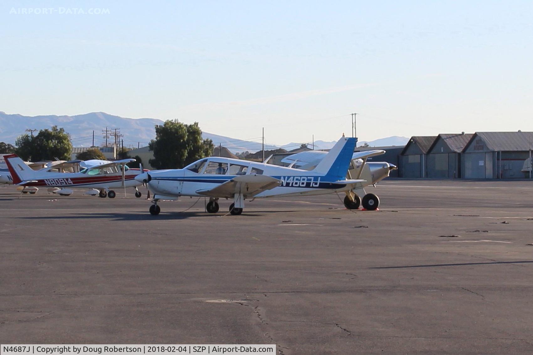 N4687J, 1968 Piper PA-28R-180 Cherokee Arrow C/N 28R-30589, 1968 Piper PA-28R-180 ARROW, Lycoming IO-360 180 Hp