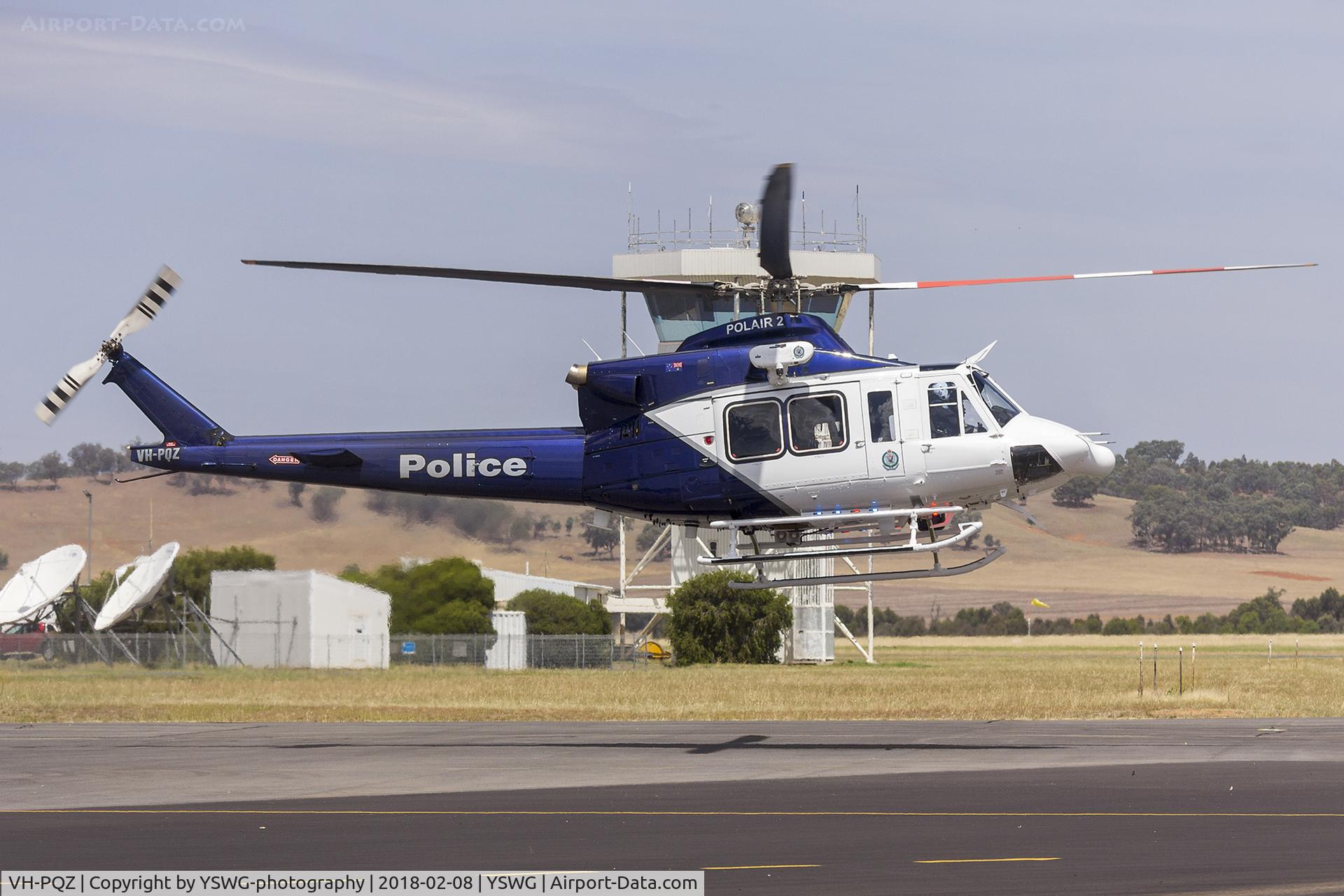 VH-PQZ, 2015 Bell 412EP C/N 37009, New South Wales Police Force (VH-PQZ) Bell 412EPI at Wagga Wagga Airport