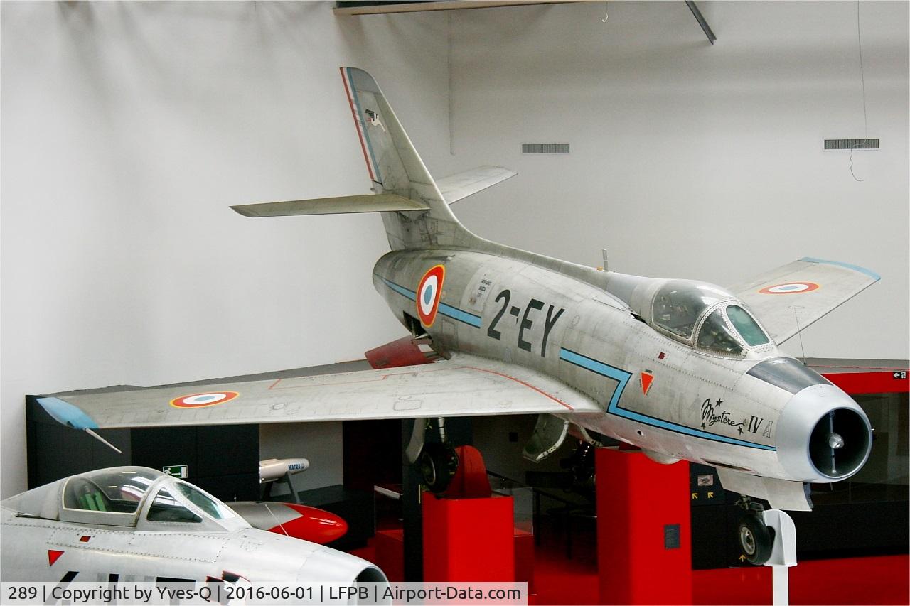 289, Dassault MD-454 Mystere IVA C/N 105, Dassault MD-454 Mystere IVA, Air & Space Museum Paris-Le Bourget Airport (LFPB-LBG)