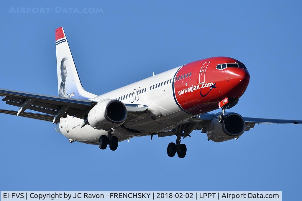 EI-FVS, 2017 Boeing 737-800 C/N 42087, landing runway 03