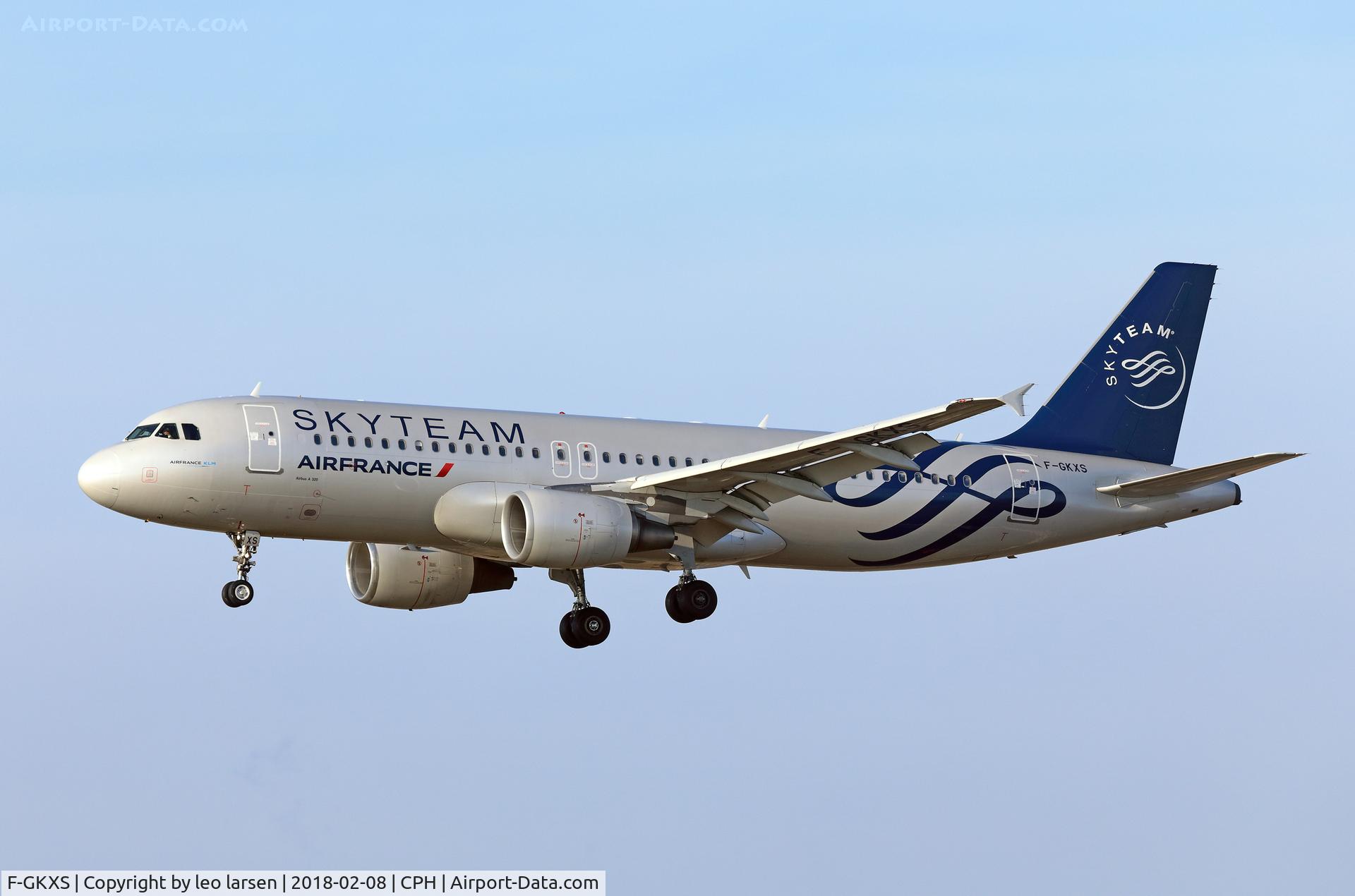 F-GKXS, 2009 Airbus A320-214 C/N 3825, Copenhagen 8.2.2018