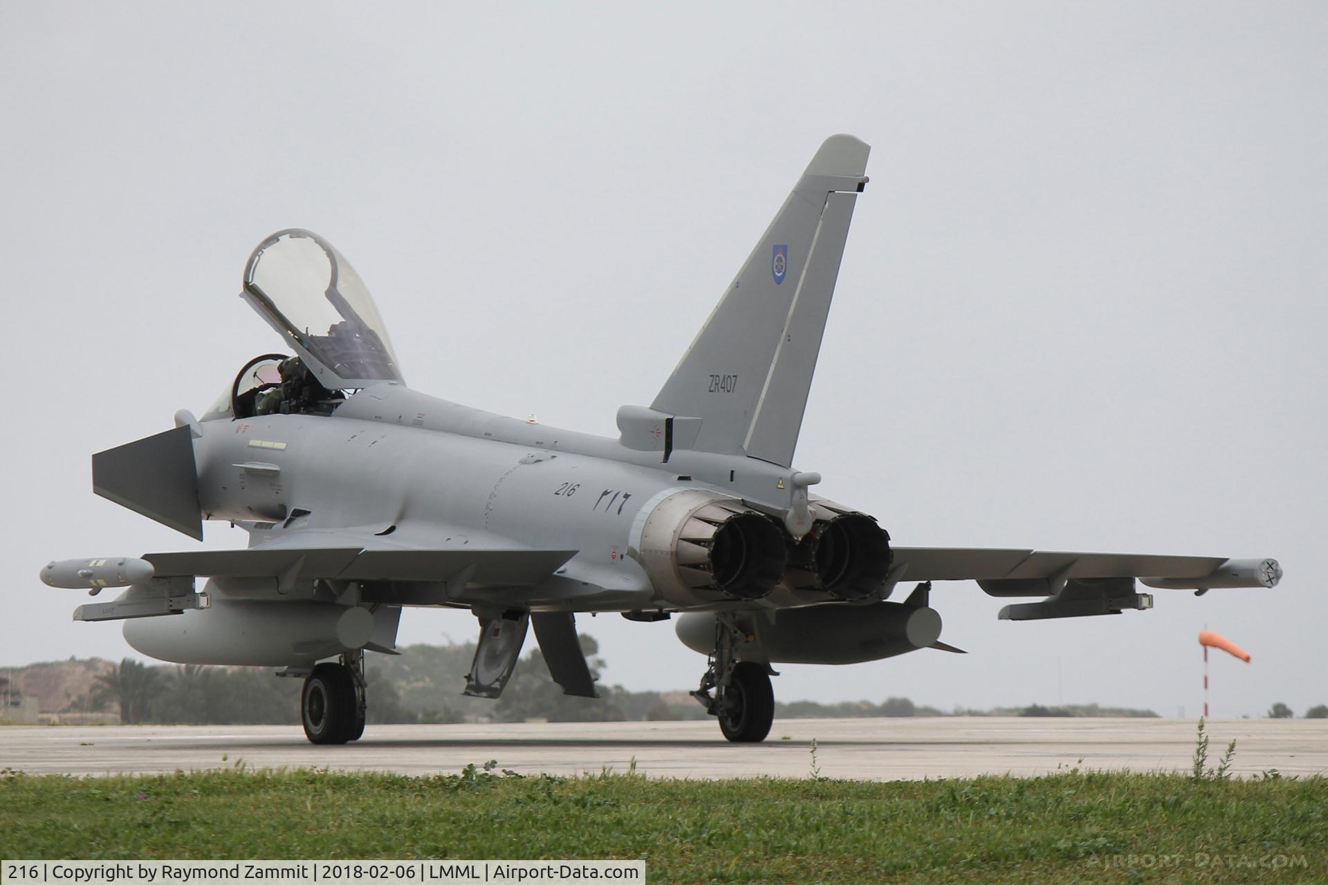 216, Eurofighter Typhoon EF2000 C/N NS007, Eurofighter Yyphhon EF2000 216(ZR407) Royal Oman Air Force