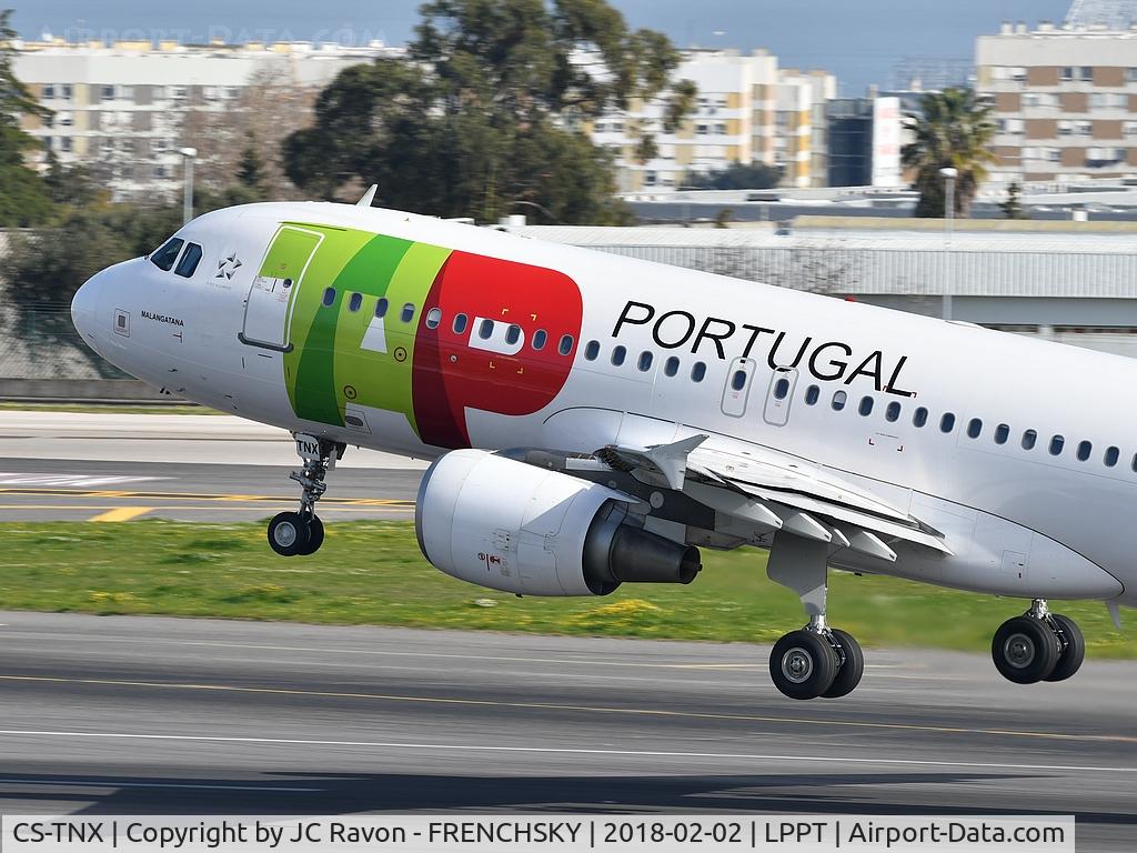 CS-TNX, 2006 Airbus A320-214 C/N 2822, TAP Portugal take off runway 03