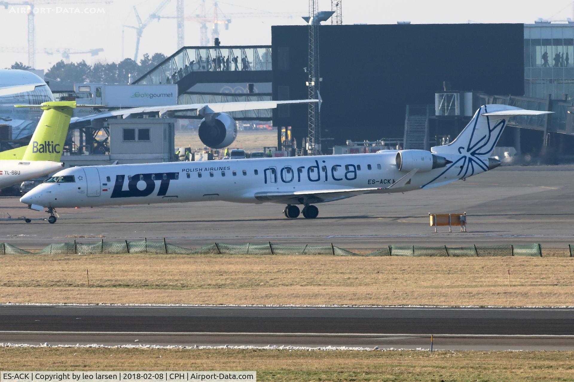 ES-ACK, 2009 Bombardier CRJ-900 (CL-600-2D24) C/N 15211, Copenhagen 8.2.2018