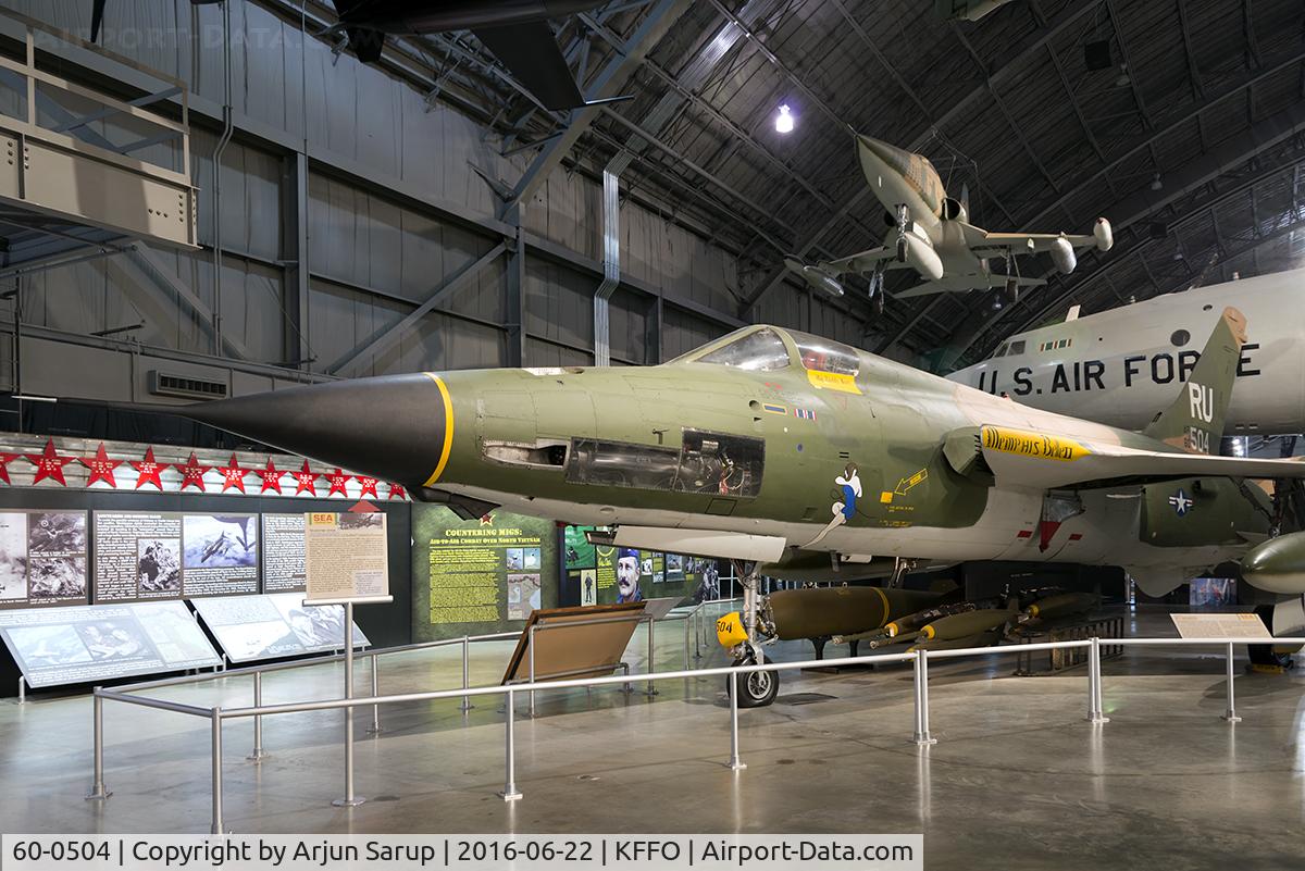 60-0504, 1961 Republic F-105D Thunderchief C/N D192, On display at the National Museum of the U.S. Air Force.  “Memphis Belle II” served with 357th TFS, 355th TFW at Takhli AFB, Thailand.  It has two red stars under the cockpit representing two MiG kills claimed.